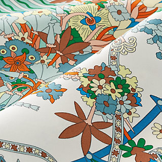 ガヴロッシュ 45 《春の舞》 - ブルー | Hermès - エルメス-公式サイト